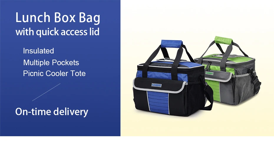 Fresco com Tampa de Acesso Térmico para Homem e Mulher Mier Vários Bolsos Piquenique Cooler Tote Macio Bolsa Rápido Grande Isolado Almoço 2 Mier vários bolsos piquenique cooler tote macio