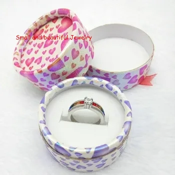 

2016 Special Offer Jewelry Box Free Shipping 20pcs/lot 5.5 X 3.5cm Mix Color Round Jewelry Packaging Ring & Earring Gift Box