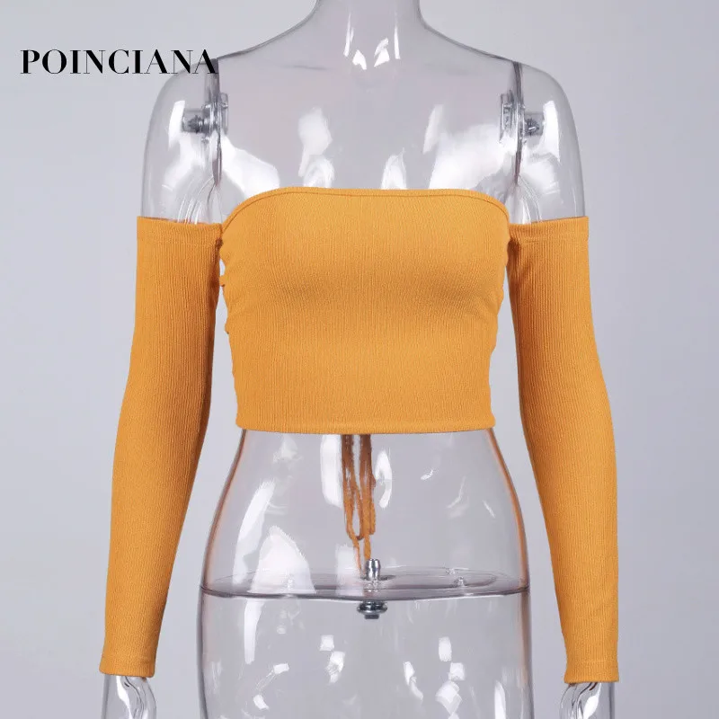 Women's Sweaters Maglioni Donna Womens Fall Fashion Slash Neck Sexy Long Sleeve Backless Lace Up Tops Knitwear Clubwear 2018