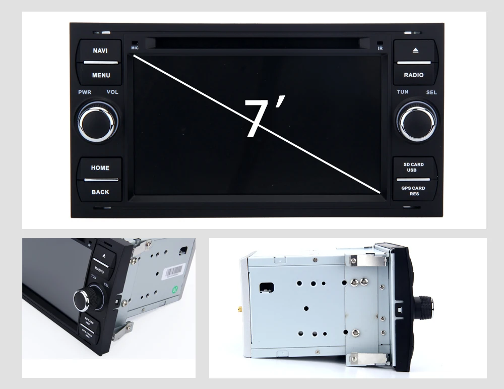 Discount Dasaita 7" Android 8.0 2 Din DVD Player Car Multimedia for Ford Focus 2 Mondeo Kuga Fiesta 2003 2004 2005 2006 2007 Autoradio 20