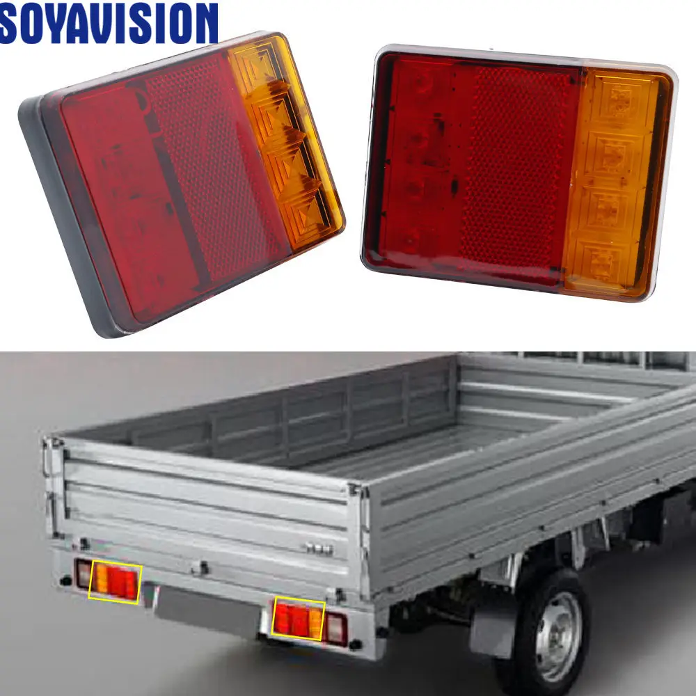 2x12V автомобиль грузовик светодиодный задний светильник Аварийные огни s