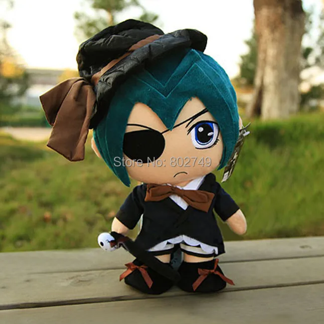

Black Butler Kuroshitsuji Sebastian and Ciel Phantomhive Cosplay Plush Toy 30cm
