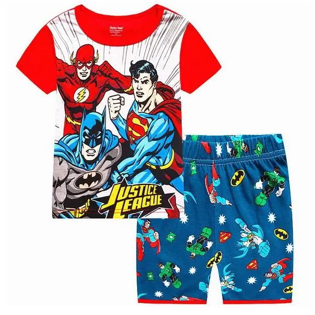 Одежда для маленьких мальчиков детские пижамы с человеком-пауком весенне-осенний комплект с длинными рукавами, костюм с героями мультфильмов детская одежда для сна