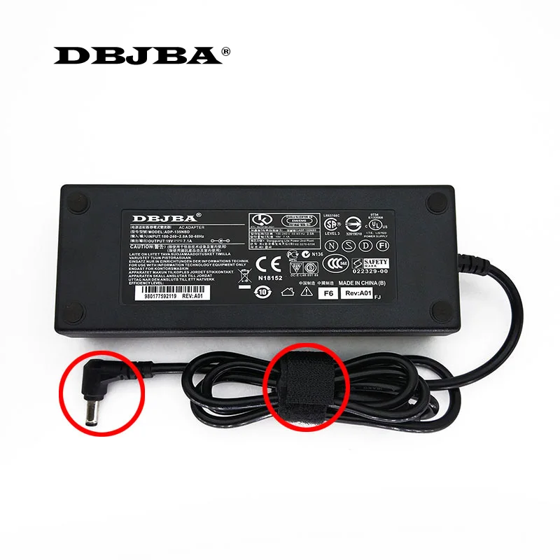 19V 7.1A 135W адаптер переменного тока для ноутбука Acer Travelmate 2000 2100 2201 2200 2700 4051 4052