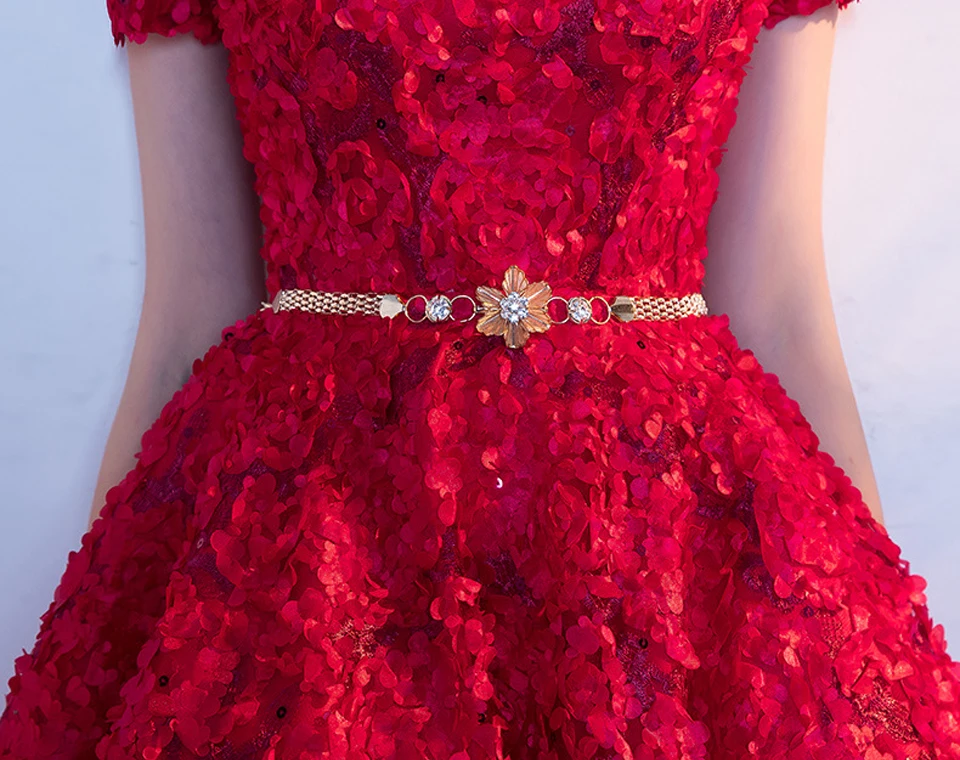 LAMYA карамельный цвет аппликации платья для выпускного вечера с коротким рукавом вечернее платье длиной до колена ТРАПЕЦИЕВИДНОЕ вечернее платье халат на молнии De Soiree