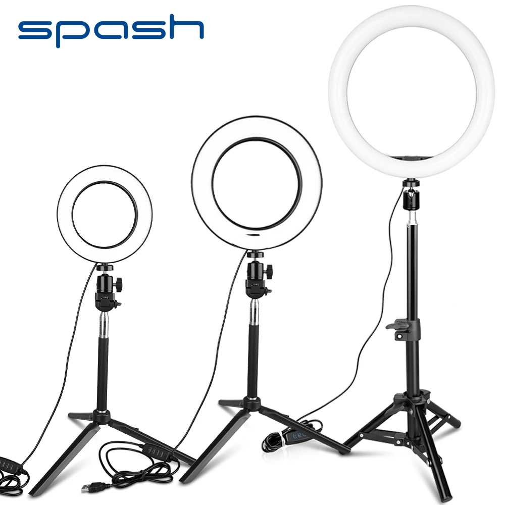 Spash 6 дюймов 8 26cm USB кольцо свет настольная стрельба круглая лампа макияж для видео