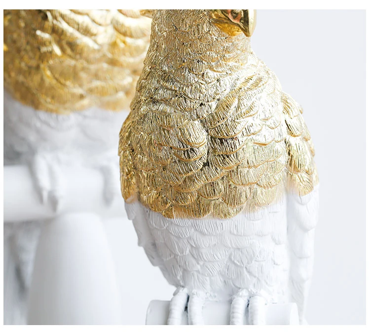 Миз цельнокроеное платье Смолы Рисунок Винтаж Дизайн и декор аксессуар для Гостиная попугай статуя настольный аксессуар для украшения