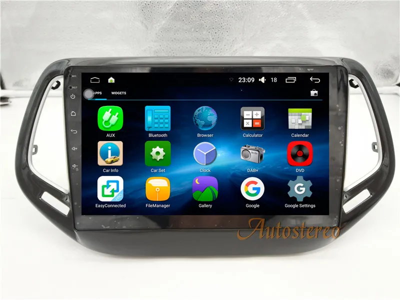 Sale Car CD DVD player Android 6.0 10.2 inch Car GPS navigation for JEEP Compass 2017 newest mirror link player unit autostereo video 6
