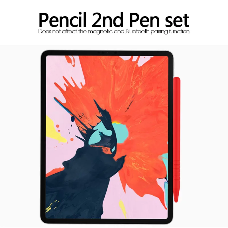 Для ipad Pro силиконовый чехол-Ручка для Apple Pencil 2 чехла с наконечником HolderTablet Touch Stylus Pen защитная сумка-чехол Capas