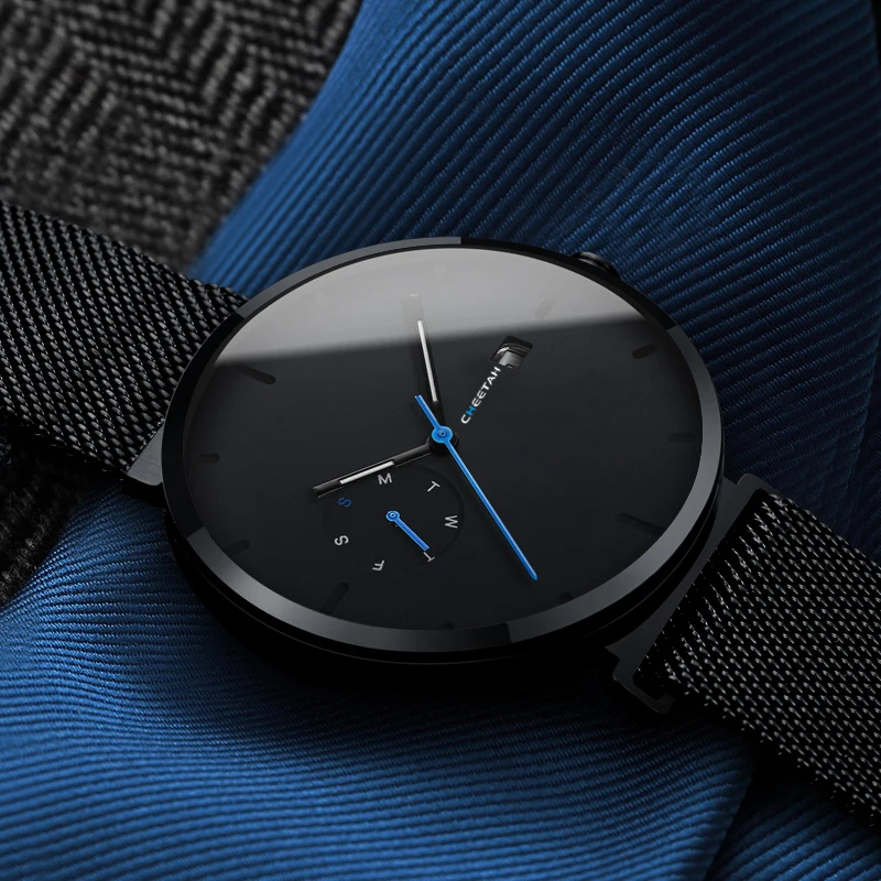Новые часы мужские модные повседневные кварцевые часы водонепроницаемые синие простые мужские наручные часы Мужские часы Relogio Masculino