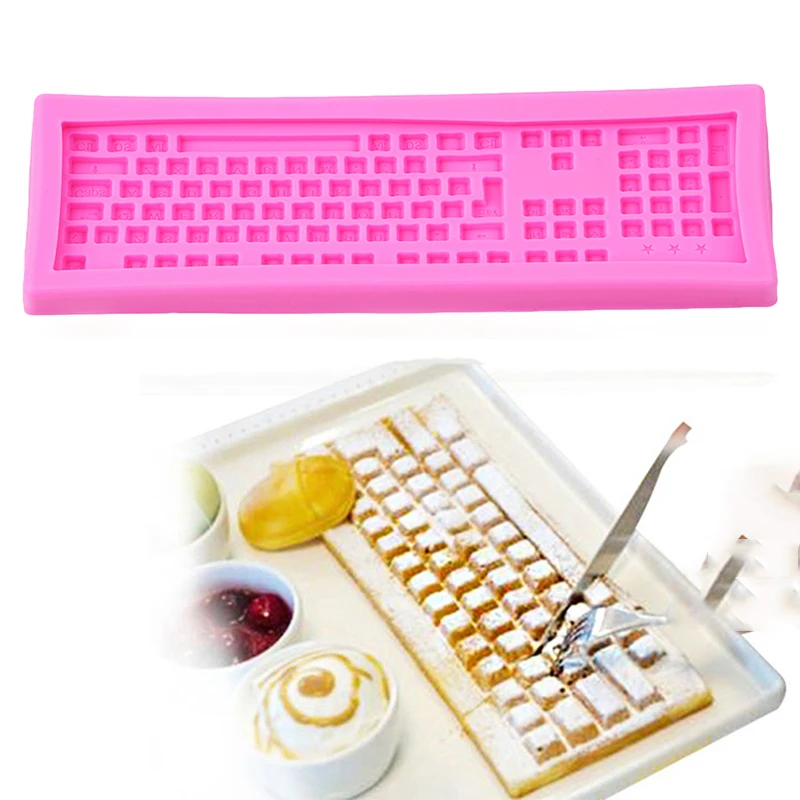 Download 3D Silicone Mold Mini Keyboard Shape Chocolate Mold Fondant Cake Mould Baking Mold Silicone Mold ...