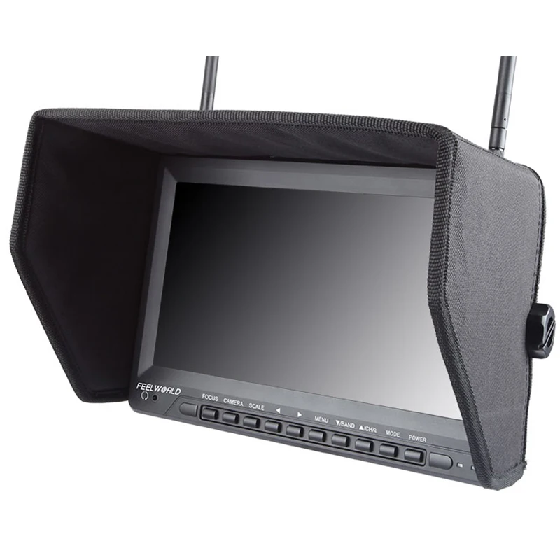 Монитор Feelworld для GoPro 10 1 дюймовый IPS монитор 1024x600 FPV со встроенным аккумулятором