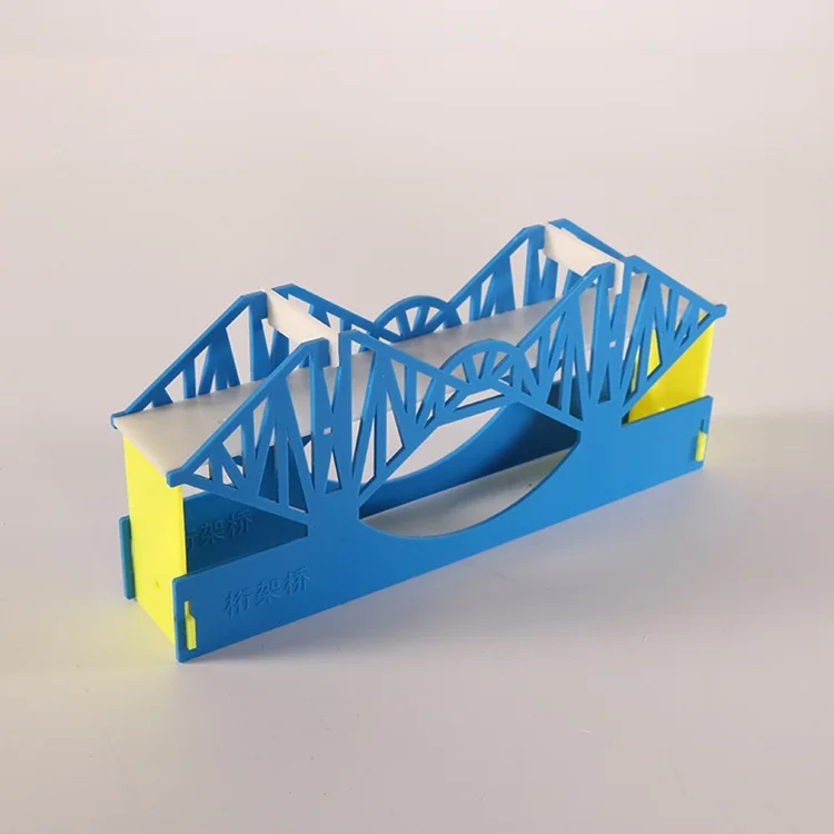 Modelo de Construção de Pontes Instrumento de Ensino de Física Ponte Truss Arch Cabo-ponte Estaiada Estrutura Modelo Kit 6 Pçs - Set 12 Equipamento educacional