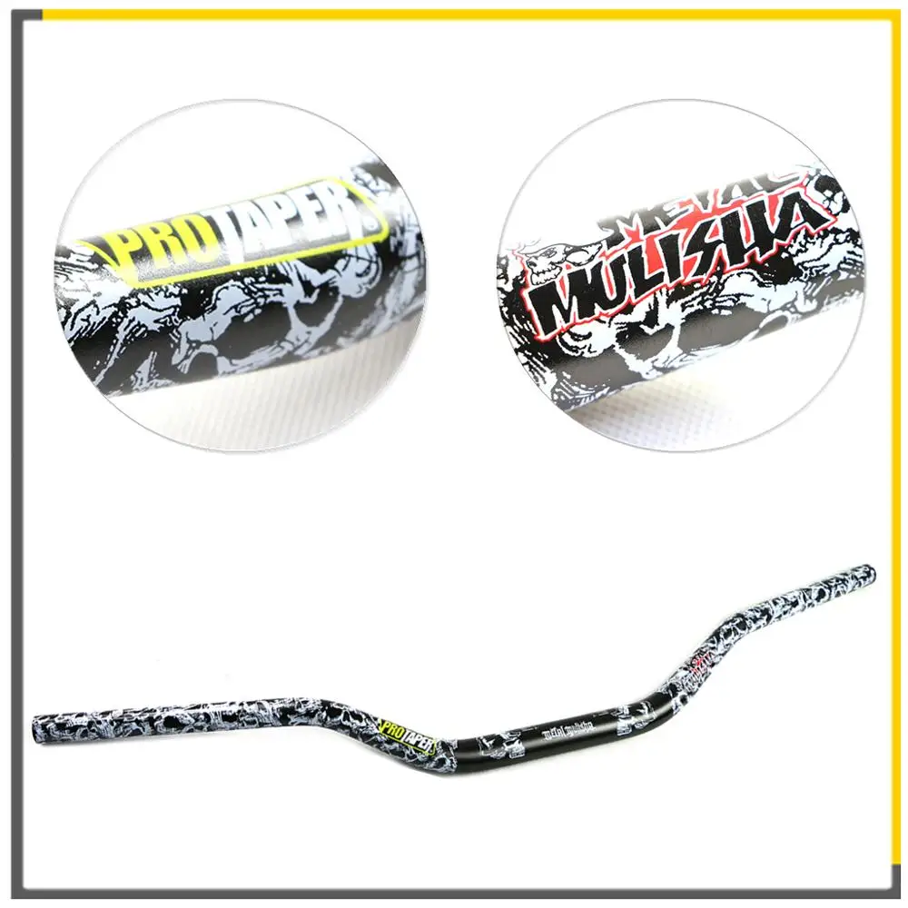 

PRO TAPER 1-1/8" 6061 Aluminum Handlebar Motorcycle universal firm Metal Alloy Skull Pattern Handlebars Motocross Accessories