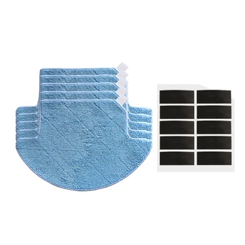 

5* Mop Cloth pads mop + 10* magic paste for chuwi ilife v7s pro v7s robot vacuum cleaner parts cleaning mop cloths replacement
