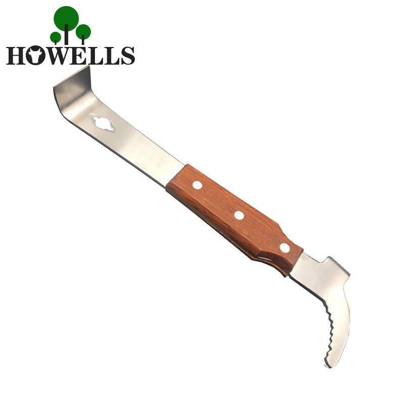 

Bee tools Wholesale Multifunctional starting scraper Bee Knife Beekeeping Wooden Stainless steel Cut honey knife