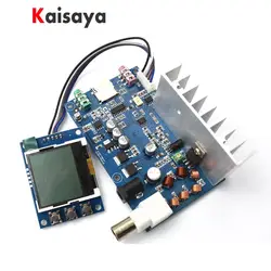 DIY Kit FM 5 Вт 76 м-108 мГц стерео PLL fm-передатчик suite 7 Вт Максимальная частота питания регулируемая громкость с ЖК-дисплей монитор C5-008