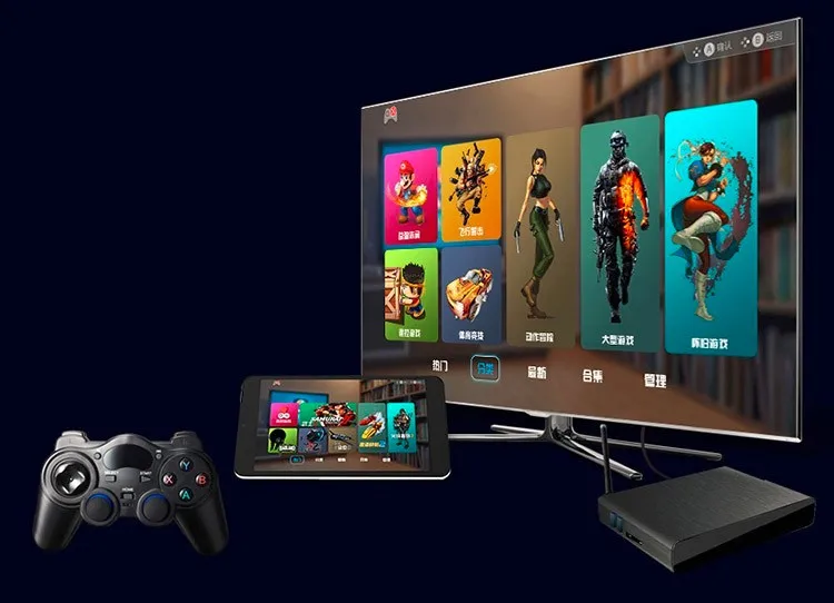 2,4G геймпад Android Контроллеры беспроводной геймпад джойстик Android контроллер для планшетных ПК Smart tv Box для samsung Xiaomi