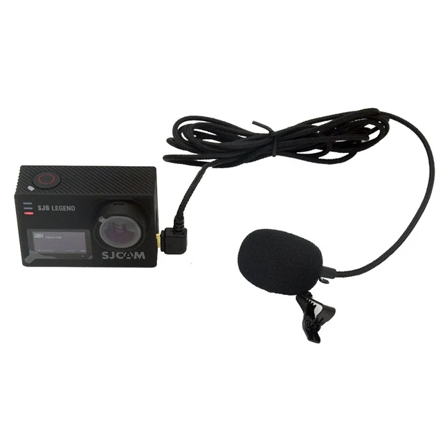 AIYIMA Professional External USB Microphone With Collar Clip For SJCAM SJ6 LEGEND SJ7 STAR SJ360 Studio Microphone For Computer