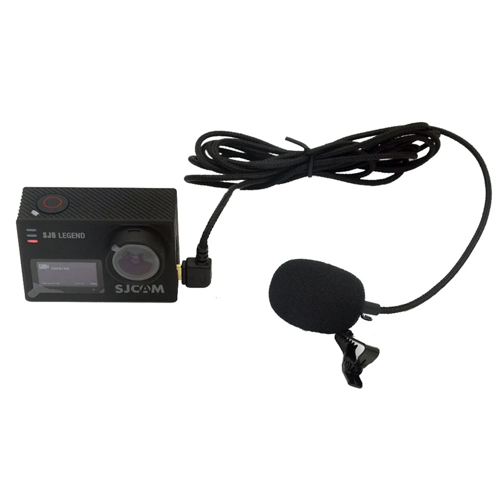 Профессиональный внешний USB микрофон AIYIMA с зажимом для воротника SJCAM SJ6 LEGEND SJ7 STAR