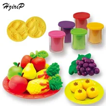 HziriP 19 шт. детей Пластилин игрушка "сделай сам" Цвет грязи фрукты ролевые игры Пластилин глиняные наборы дети учатся детская игрушка, подарок