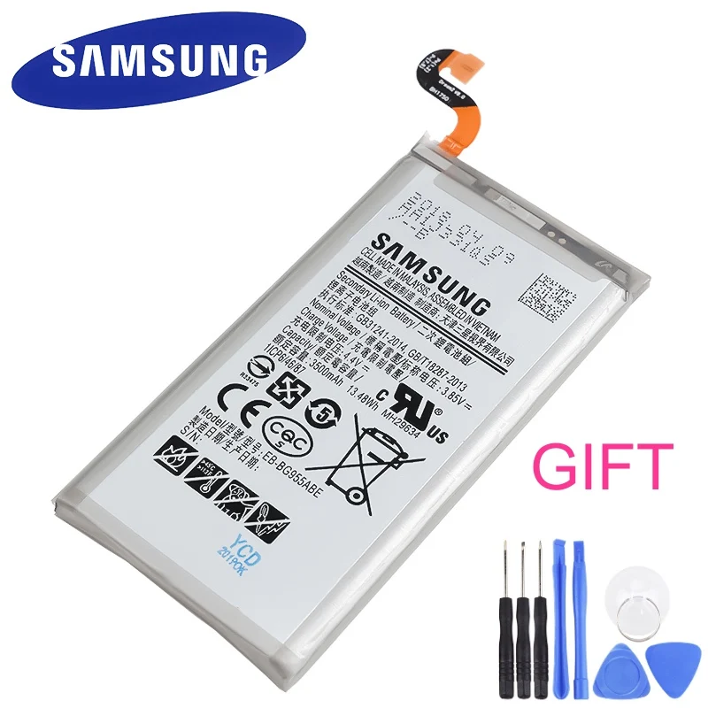 Оригинальная батарея EB BG955ABE для Samsung Galaxy S8 Plus G955 G955F G955A G955T G955S G955P натуральная батарея для мобильного телефона 3500 мАч|Аккумуляторы для мобильных телефонов| | АлиЭкспресс