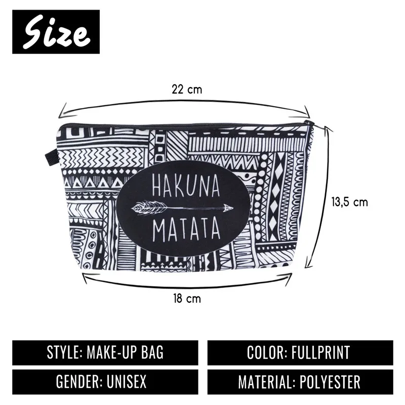 Jom Tokoy 3D Printing Makeup Bags With Multicolor Pattern Cute Cosmetics Pouchs For Travel Ladies Pouch Women Cosmetic Bag HZB06