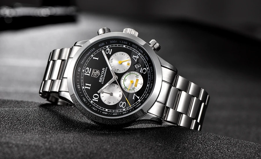 Топ люксовый бренд BENYAR новые мужские уличные спортивные кварцевые часы для отдыха модные деловые водонепроницаемые часы Relogio Masculino