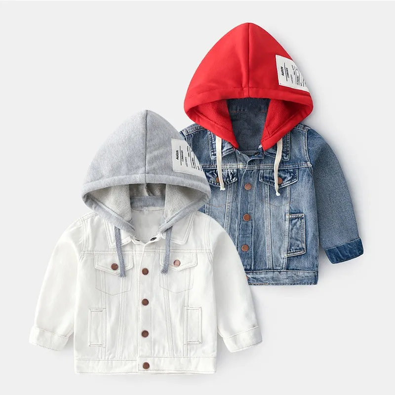 

Spring Children Denim Jacket Coat 2019 New Autumn Kids Fashion Printed Outerwear Baby Boy Girl Cartoon Jeans Coat 2-8T
