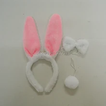 2 шт./партия, розовый светодиодный мигающий наголовный обруч мигающие светодиодные уши кролика, оригинальное украшение для дня рождения