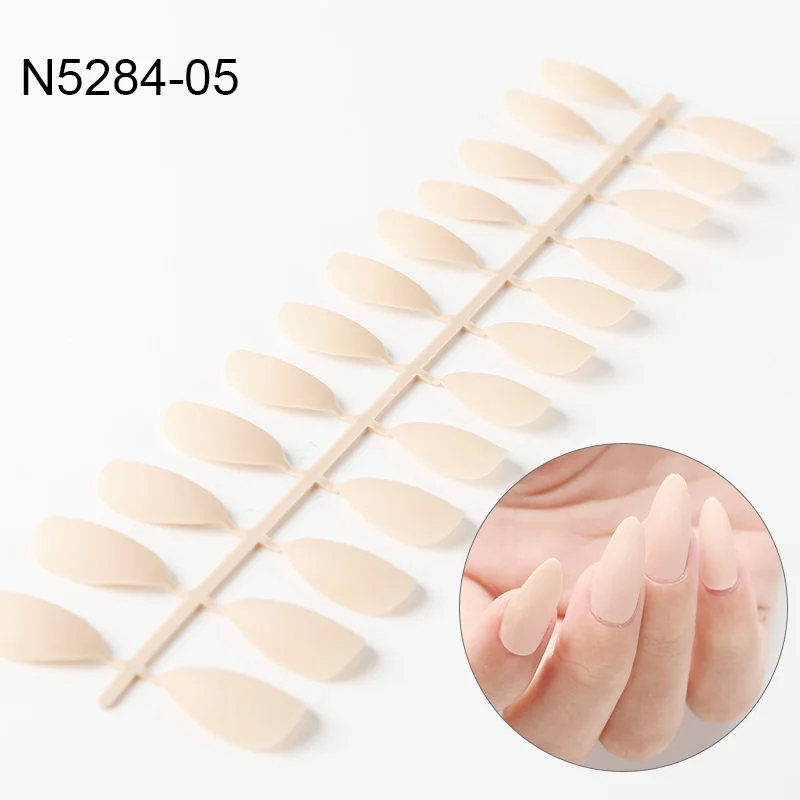 ROSALIND 24pcs Matte Fake Nails Nail Art Manicure Tips For False Nail Art Decoration Forms Extension Manicure Art False Nails