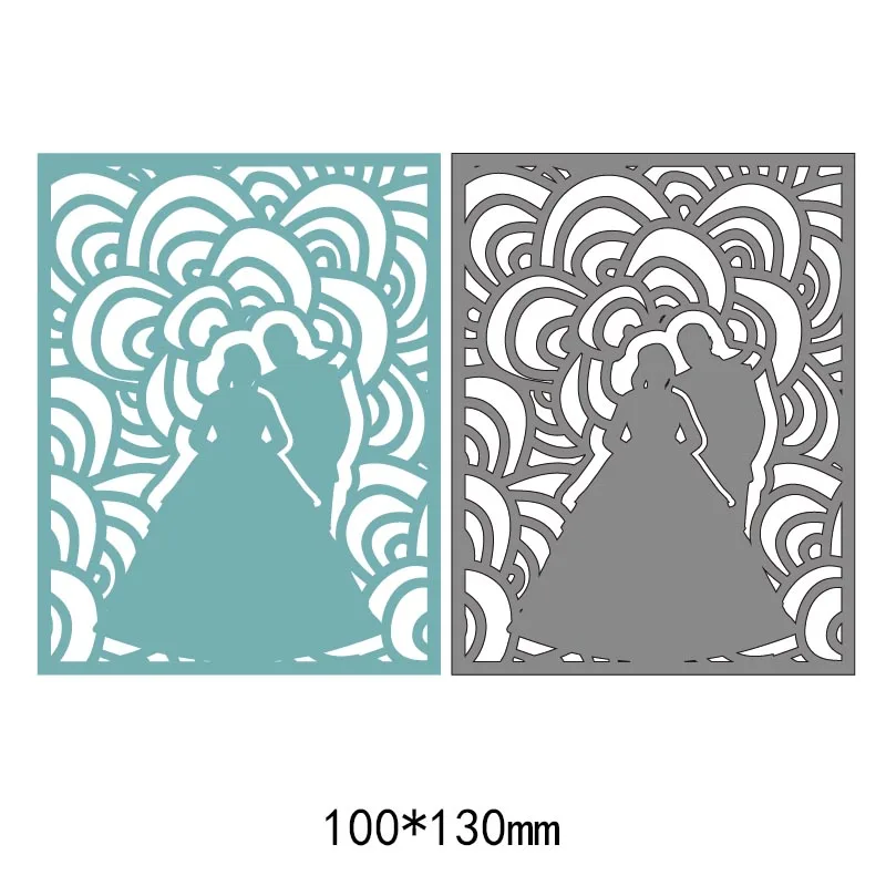 Human Figure wedding frames metal steel cut dies DIY Scrapbook Album Paper Card Cutting Dies Stencil for festival card Crafts | Дом и сад
