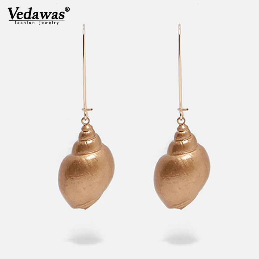 

Vedawas ZA Shell Statement Drop Dangle Earrings for Women Handmade Beads Boho Fringed Tassel Earrings Wedding Party Gifts XG2897
