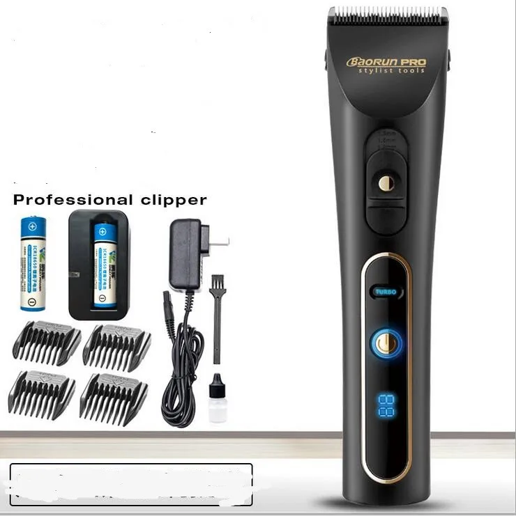 Professional Electric Barber Clipper Ceramic Razor Precision Head Haircut Machine Barbershop Trimmer Hairdressing Styling Cutter