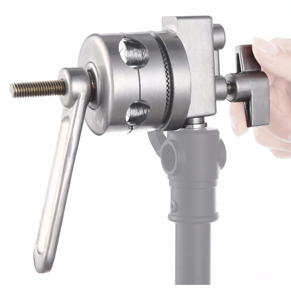 Tanie Meking 4 in 1 pełny metalowy uchwyt głowy długi uchwyt na ramię wysięgnika tyczka przedłużająca poprzeczka światła stoi Heavy Duty C stoi Studio