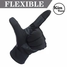 Перчатки для сенсорного экрана для мужчин, ветрозащитные теплые перчатки для смартфонов, не скользящие силиконовые гелевые перчатки и грелка для рук