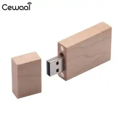 Cewaal Портативный Memory Stick клена эксклюзивный USB 2.0 32 ГБ 64 ГБ Внешние запоминающие устройства usb флэш-накопитель с коробкой для свадебный