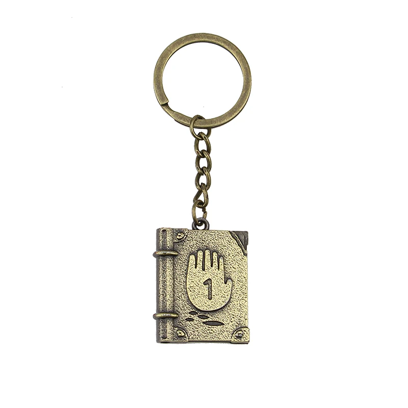 12/style Steampunk Drama Gravity Falls Mysteries Bill Cipher Wheel Party Time Keychain Dipper Mabel Key Chain Ring Gift - Цвет: 486