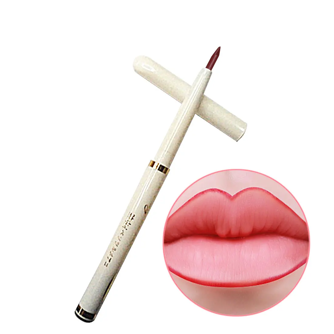 1 шт., автоматический вращающийся карандаш для губ, стойкий натуральный брендовый макияж, сексуальные продукты, женский водонепроницаемый карандаш для губ