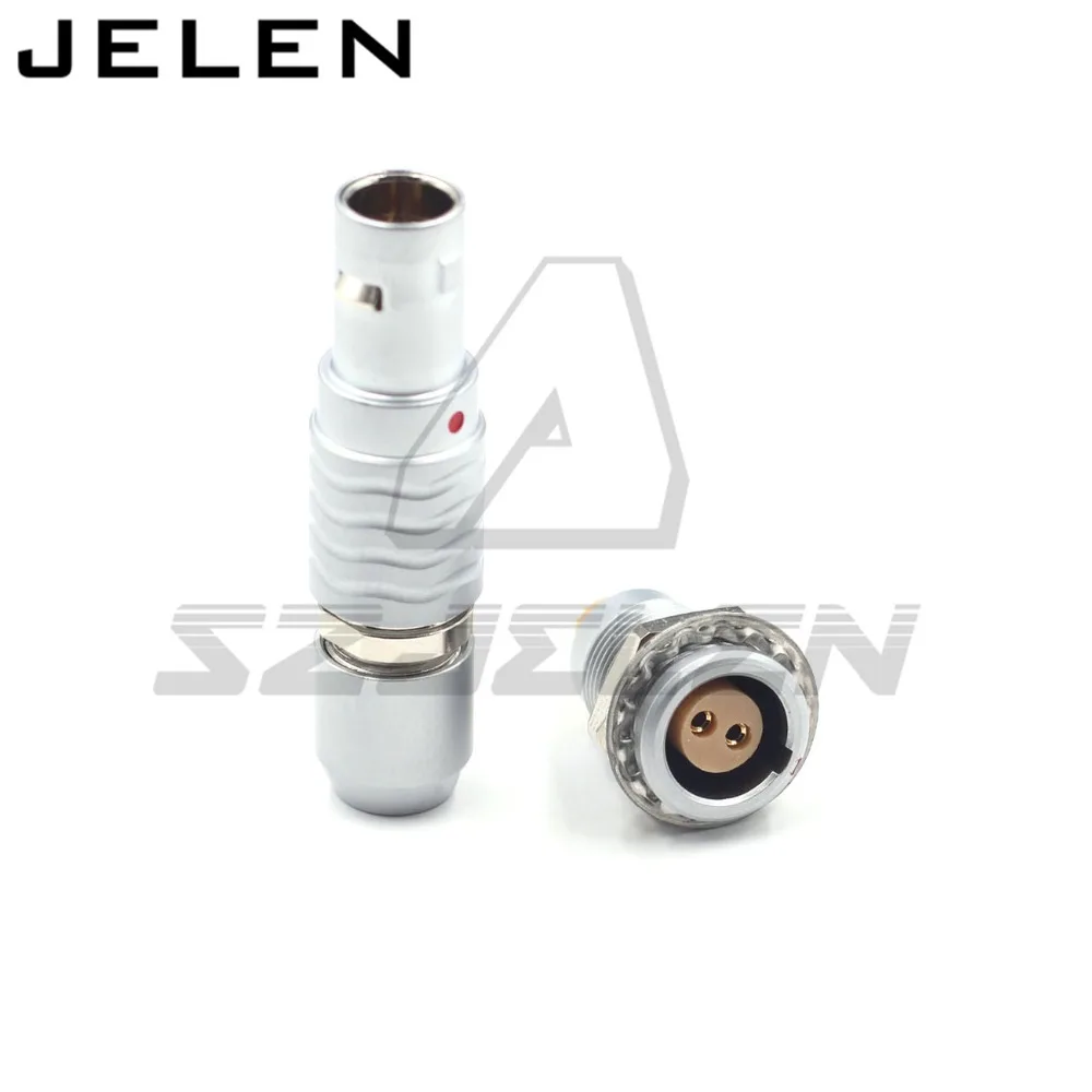 

SZJELEN 0Bseries connector 2pin plug and socket,, FGG.0B.302.CLAD/EGG.0B.302.CLL, Camera Teradek power cord plug