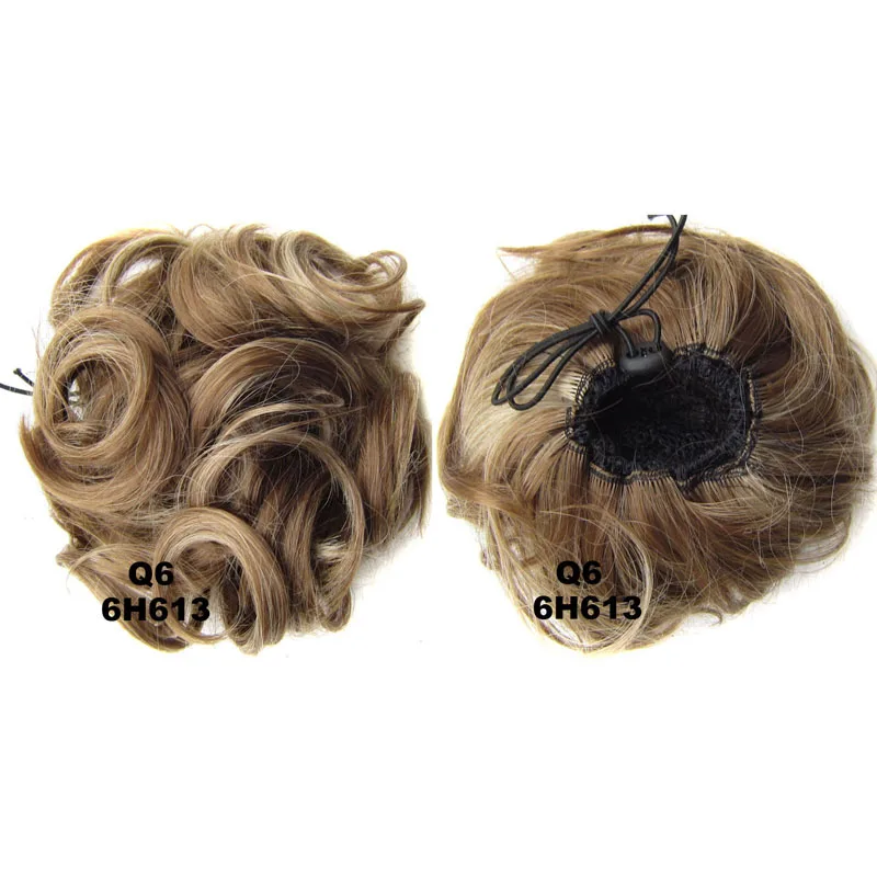 Jeedou Synthetic Curly Hair Chignon Bun Pad Rubber Band 60g Chic and Trendy Hottest Hair Trends Hairpieces