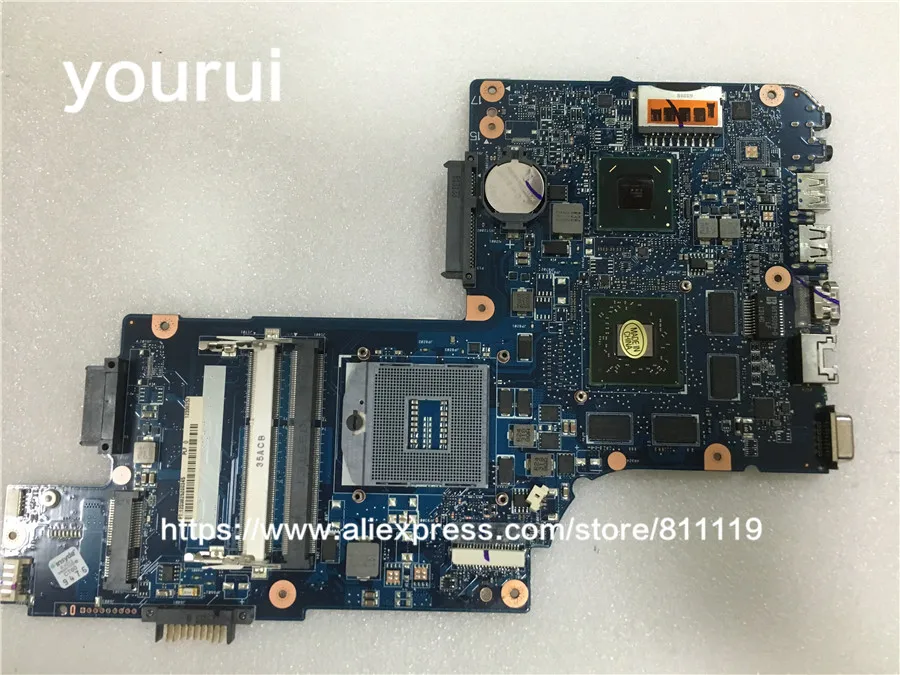 Yourui для материнской платы ноутбука Toshiba Satellite C850D L850D с чипсетом 7610 gpu HM77 PN H000052370 |