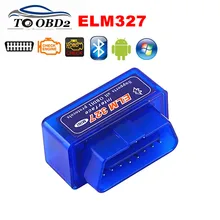 OBD2 автомобильный диагностический сканер ELM327 Bluetooth OBD код ридер Новейшая Версия V2.1 работает мультибрендовых автомобилей ELM 327 поддерживает мульти-протоколы