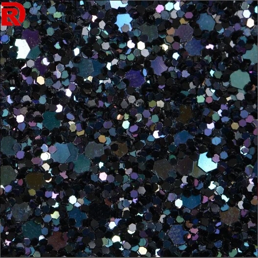 

(50meters/lot) Laser Black Iris Glitter Wall Covering
