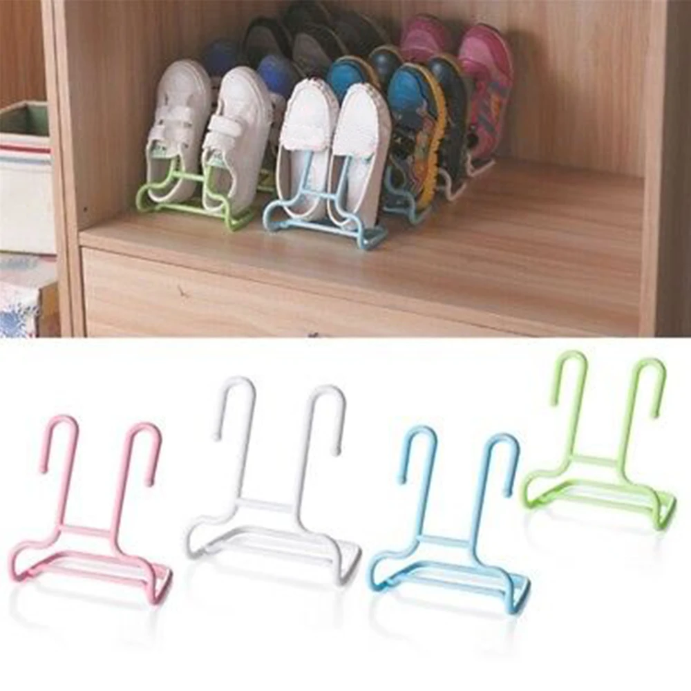 

1Pcs New Plastic Removable Shoe Holder Stand Home Hanging Shoe Rack Storage Organizer
