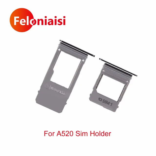 Best Price 10pcs/lot For Samsung Galaxy A5 A520 A7 A720 2017 Dual/Single SIM Card Micro SD Tray Holder Slot Adapter Replacement Part