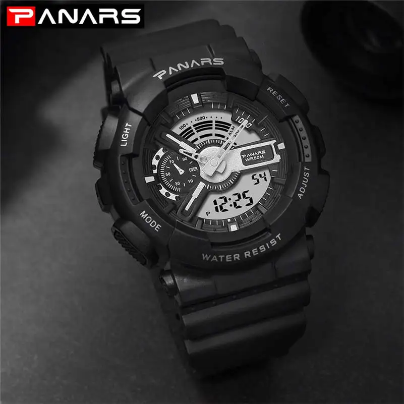 

PANARS Men Watches New 2019 Brand Commemorative Edition Multi-function Waterproof Watch Electronic Watch Relogio Masculino 661D5