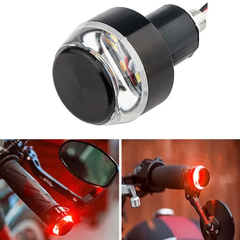 

Intermitentes Moto Flashing Motorcycle LED Turn Signals DC12V 0.2W ABS Metal Safer Driving Motorcycle handlebar light