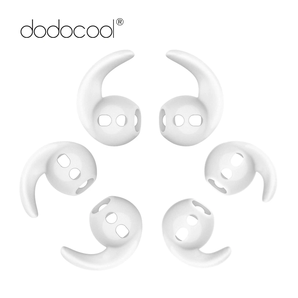 

dodocool Replacement Earphone Case for Apple Airpods Case Soft Silicone Antislip Ear Hook Earbuds Tips for Apple Earpods S/M/L