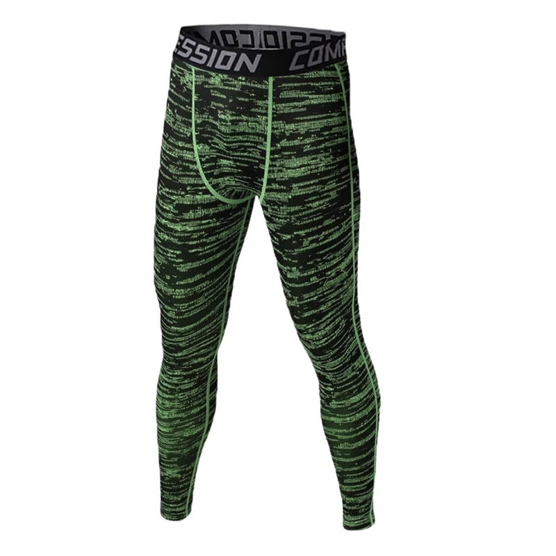 Бренд NIBESSER, мужские леггинсы для фитнеса, эластичные, с принтом, облегающие колготки, быстросохнущие, дышащие, для бодибилдинга, брюки, одежда - Цвет: green